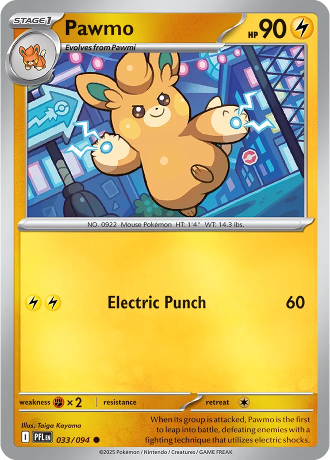 Pawmo Phantasmal Flames Common • 033/094 Reverse Holofoil