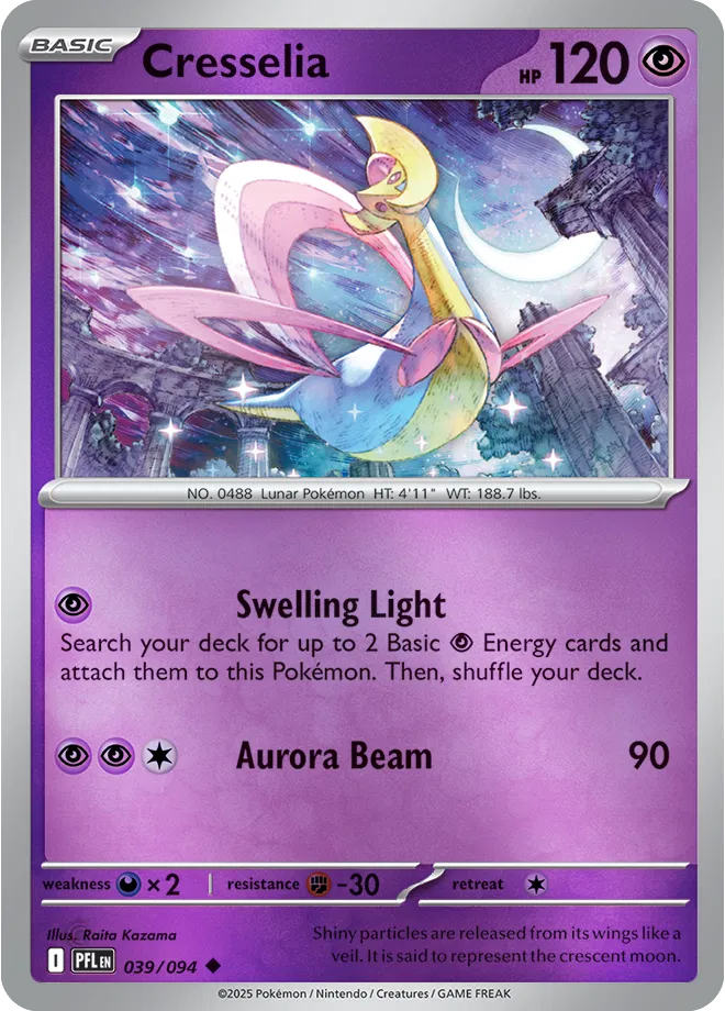 Cresselia Phantasmal Flames Uncommon • 039/094 Reverse Holofoil
