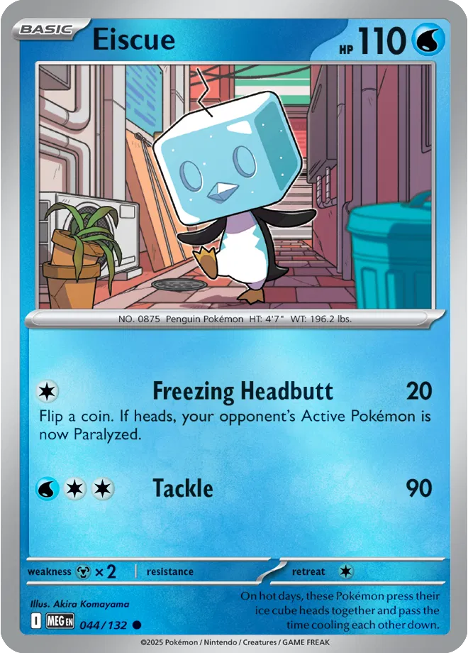 Eiscue Mega Evolution Common • 044/132 Reverse Holofoil
