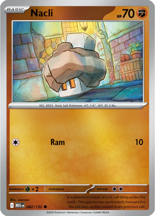 Nacli Mega Evolution Common • 082/132 Reverse Holofoil