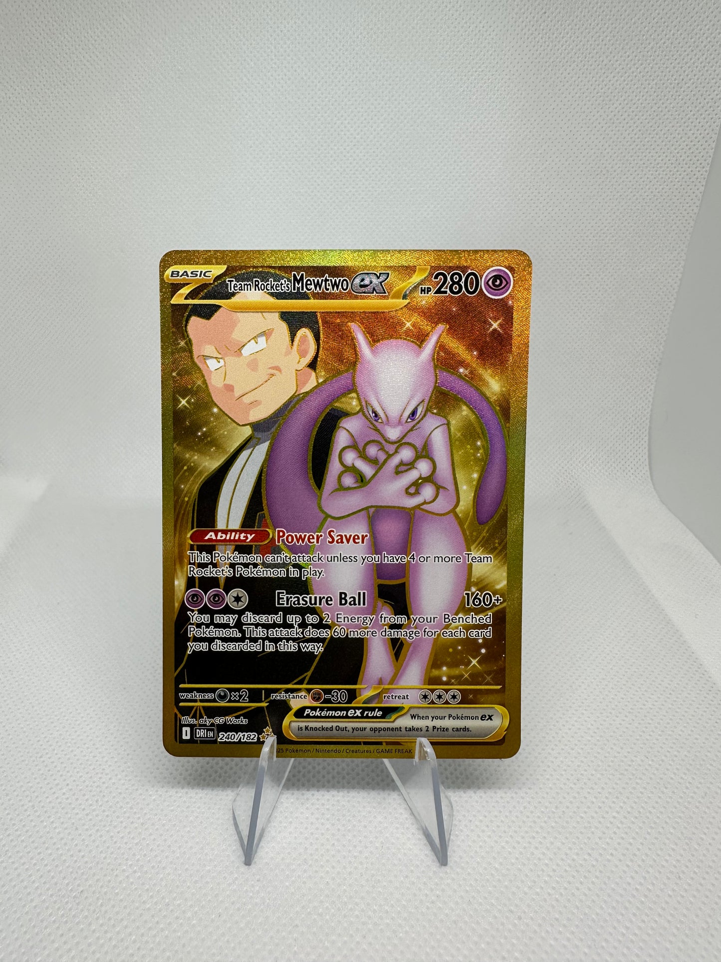 Team Rockets Mewtwo GOLD Full Art