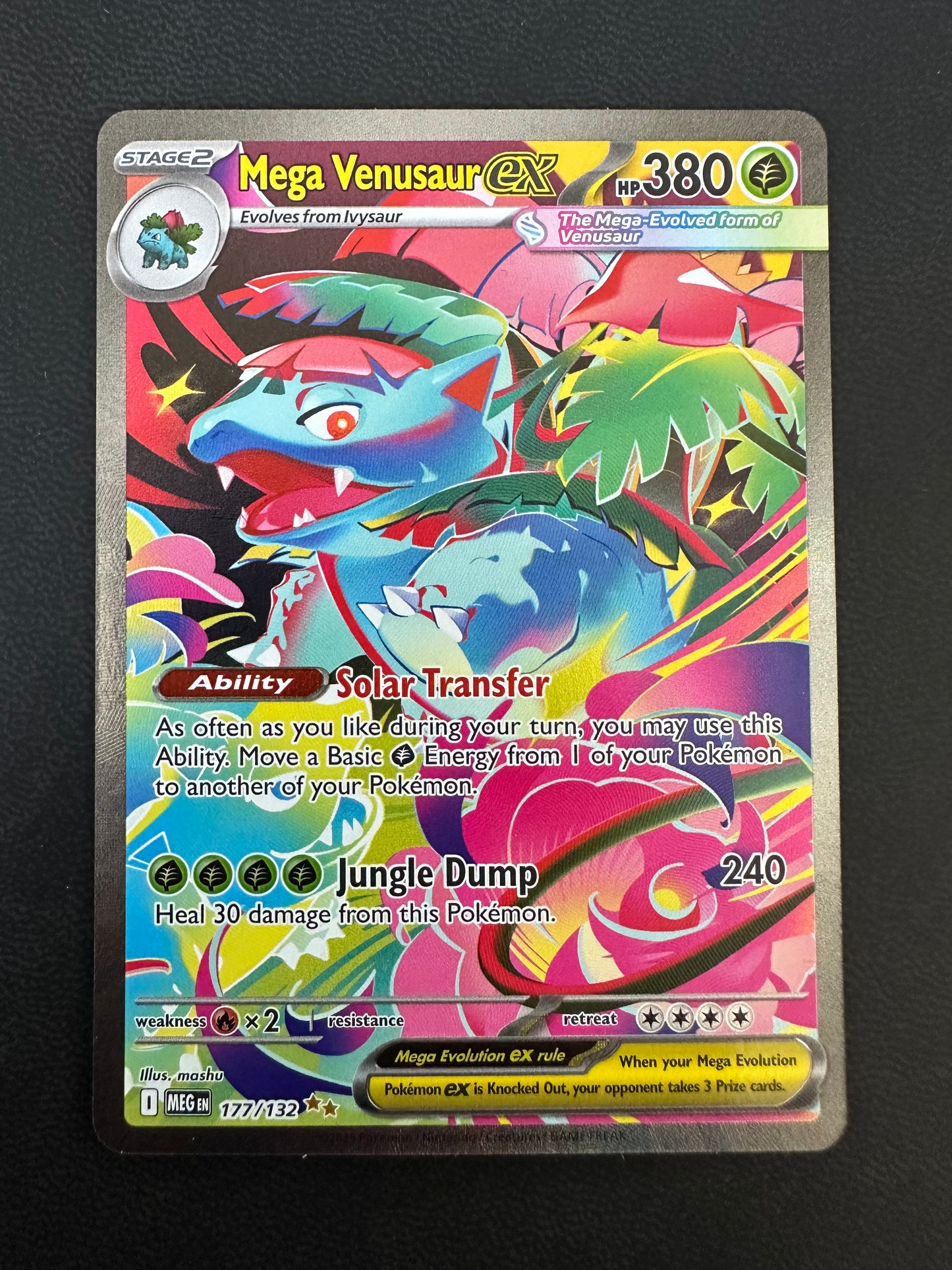 Mega Venusaur Ex Mega Evolution Special Illustration Rare