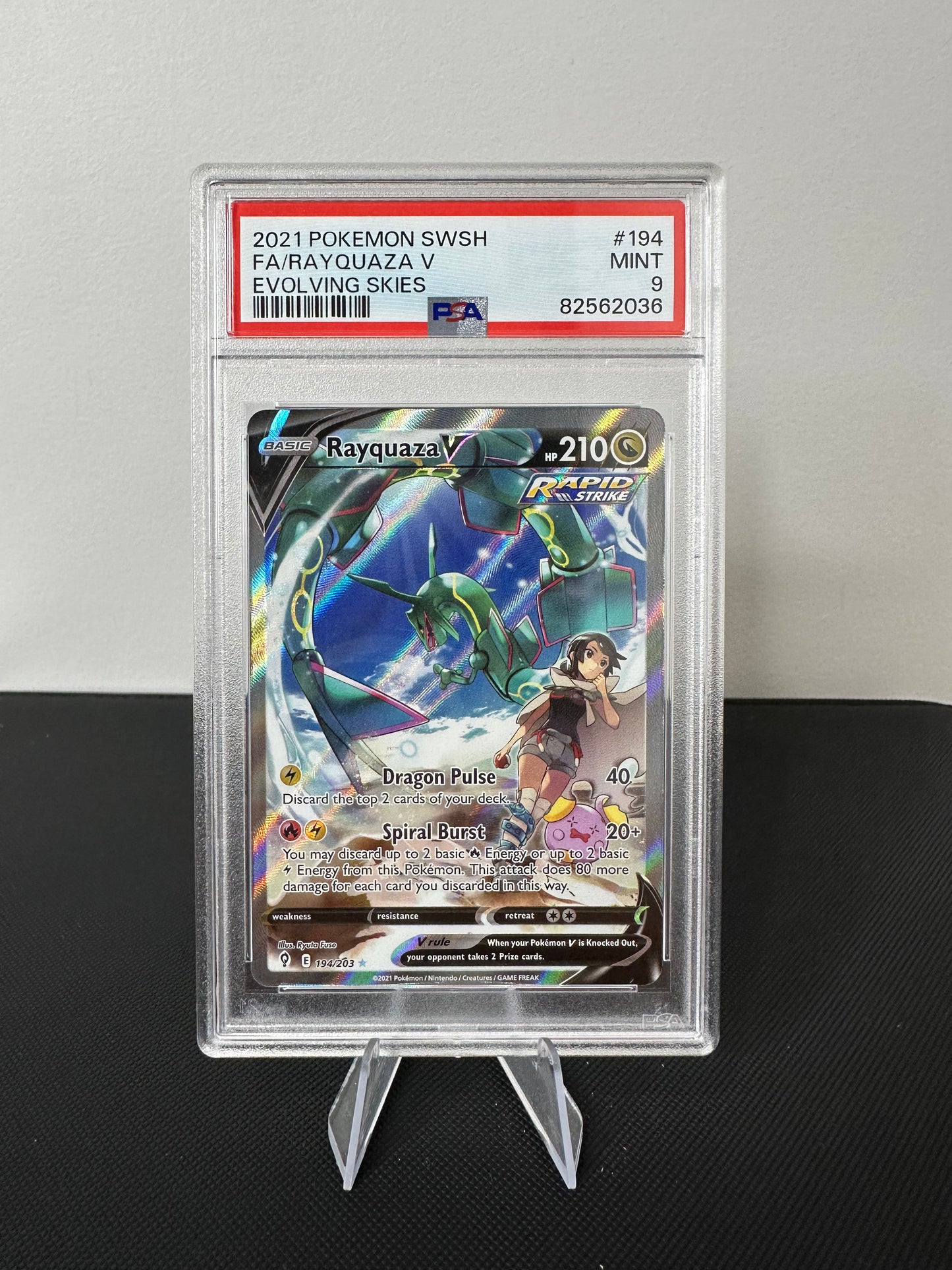 Rayquaza V Alternate Art PSA 9