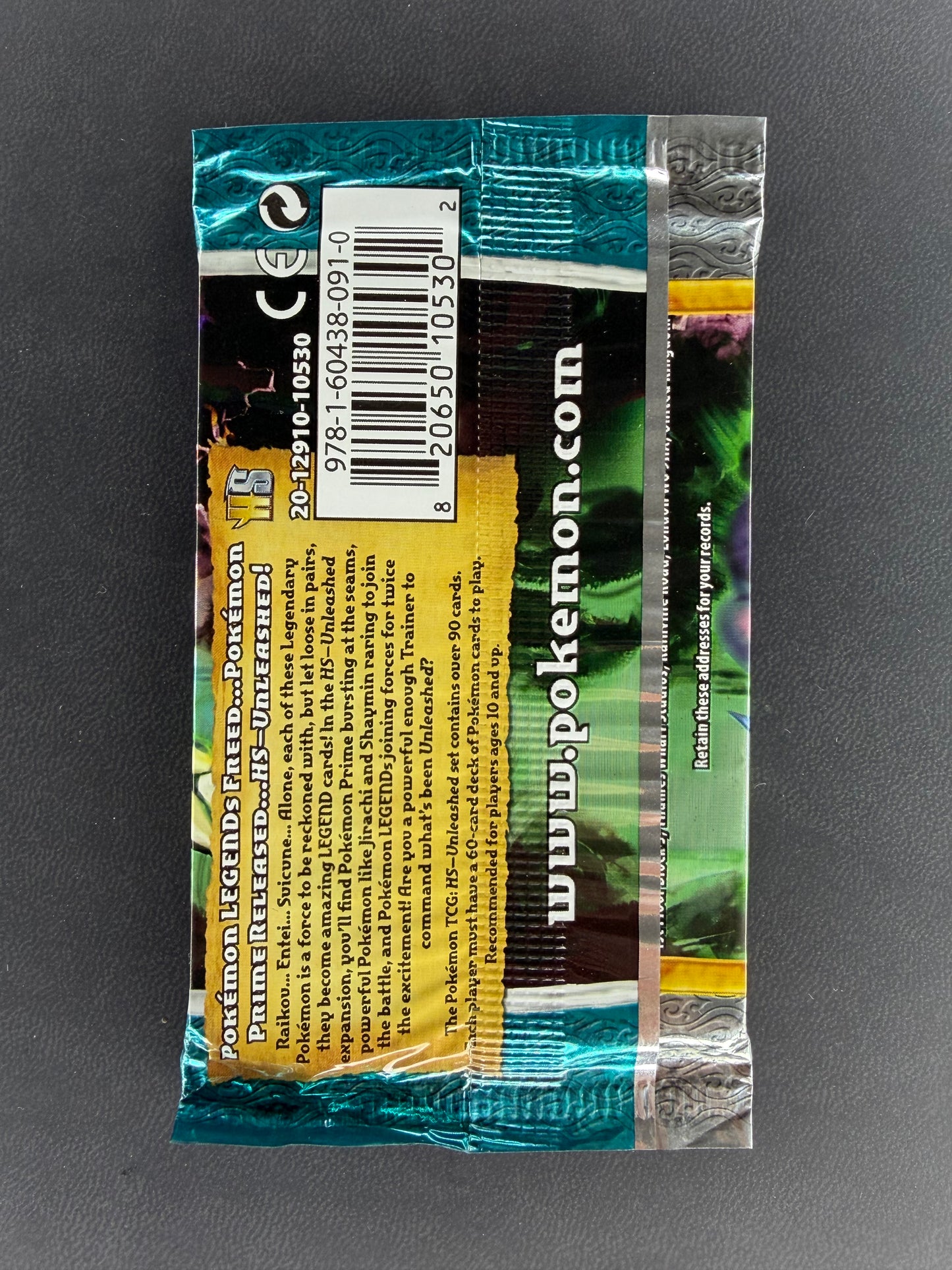 Unleashed Booster Pack Heartgold Soulsilver Sealed