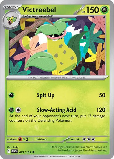 Victreebel SV: 151 Uncommon • 071/165 Reverse Holofoil
