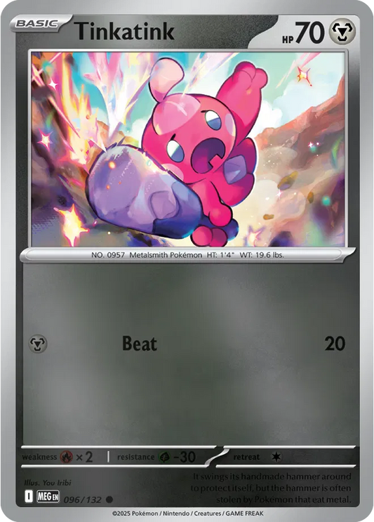 Tinkatink Mega Evolution Common • 096/132 Reverse Holofoil