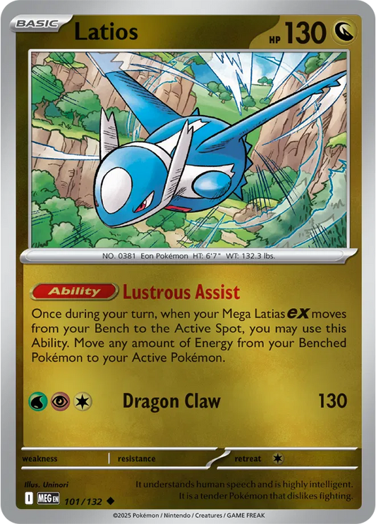 Latios Mega Evolution Uncommon • 101/132 Reverse Holofoil