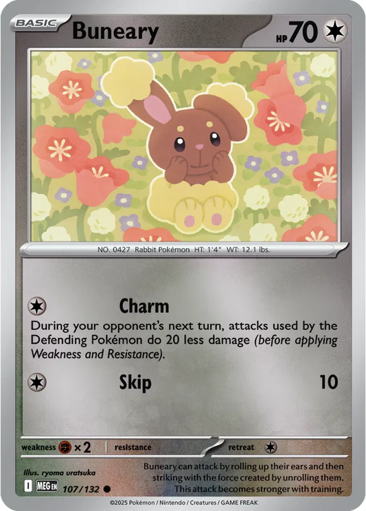 Buneary Mega Evolution Common • 107/132 Reverse Holofoil