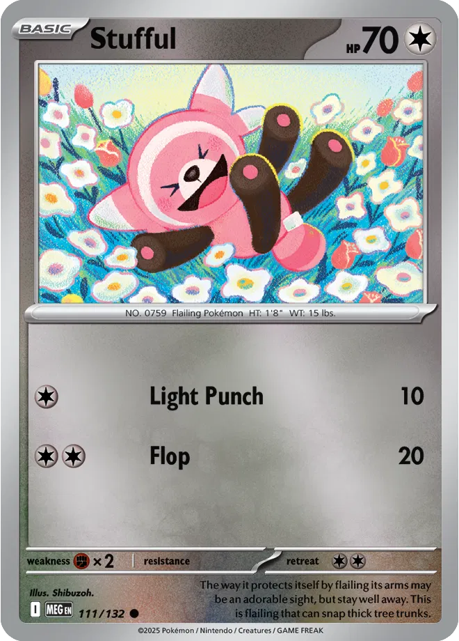 Stufful Mega Evolution Common • 111/132 Reverse Holofoil