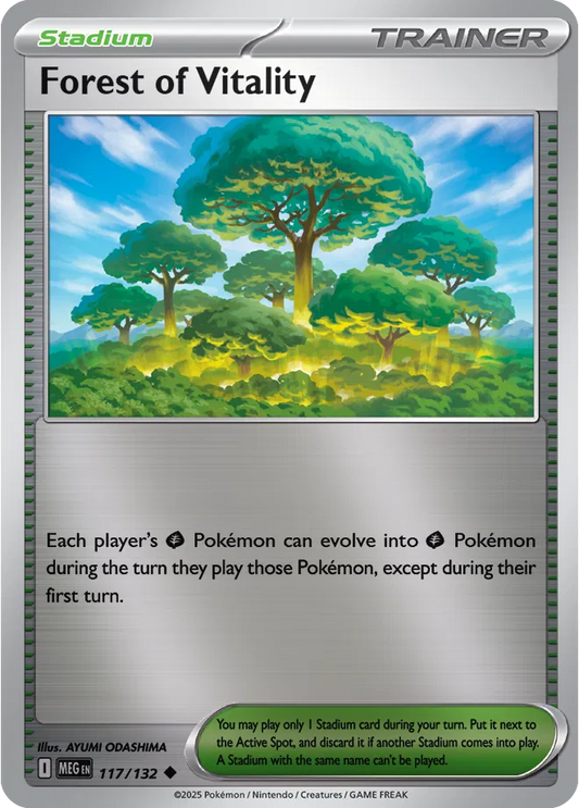 Forest of Vitality Mega Evolution Uncommon • 117/132 Reverse Holofoil