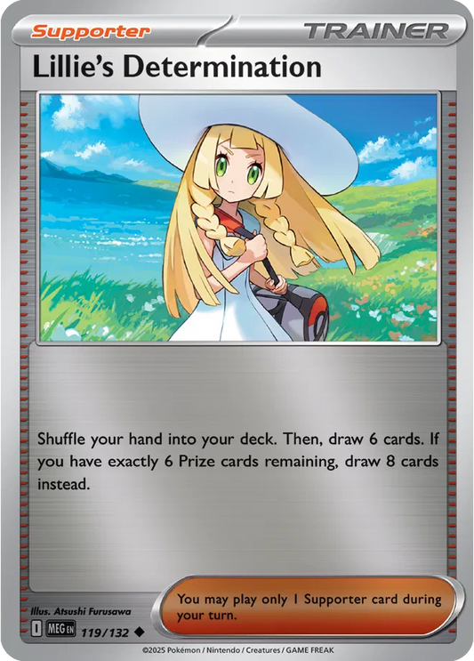 Lillie's Determination Mega Evolution Uncommon • 119/132 Reverse Holofoil