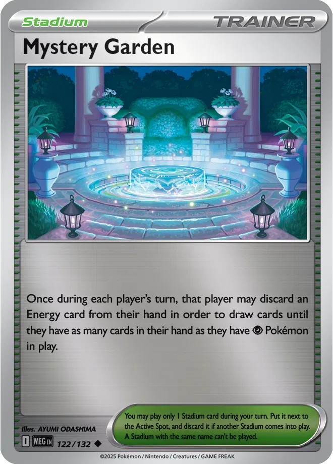 Mystery Garden Mega Evolution Uncommon • 122/132 Reverse Holofoil