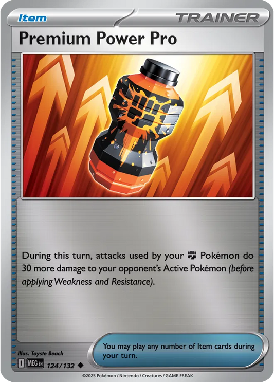 Premium Power Pro Mega Evolution Uncommon • 124/132 Reverse Holofoil