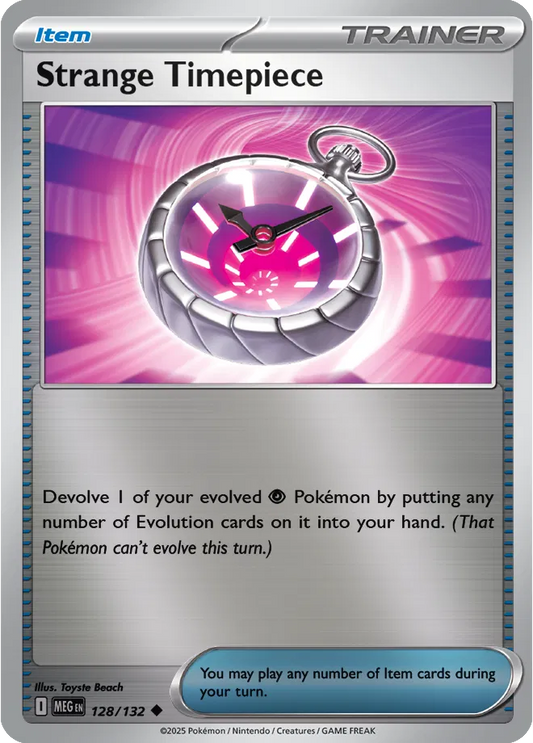 Strange Timepiece Mega Evolution Uncommon • 128/132 Reverse Holofoil