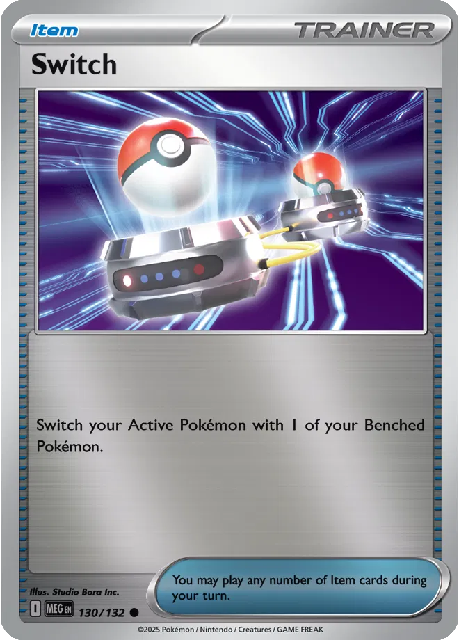 Switch Mega Evolution Common • 130/132 Reverse Holofoil