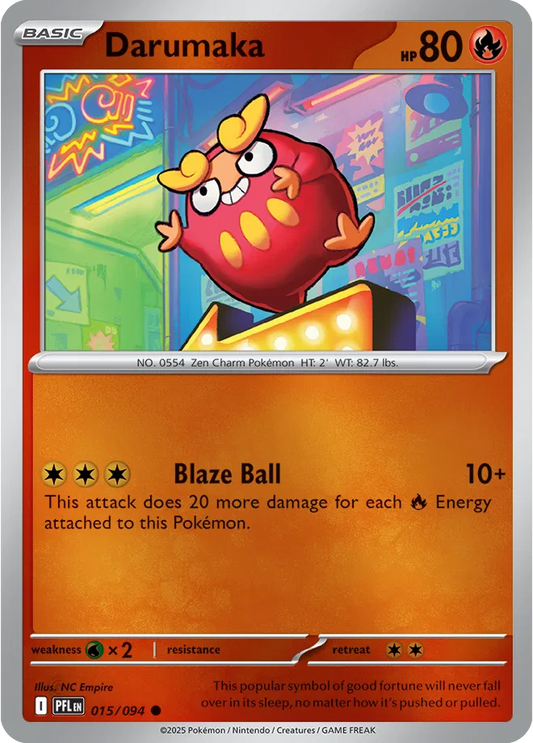 Darumaka Phantasmal Flames Common • 015/094 Reverse Holofoil