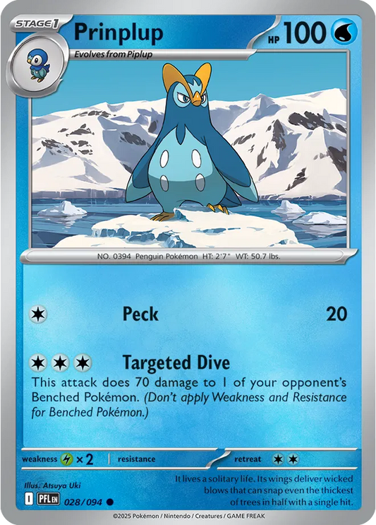 Prinplup Phantasmal Flames Common • 028/094 Reverse Holofoil