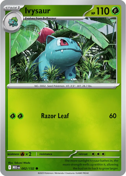 Ivysaur Mega Evolution Common • 002/132 Reverse Holofoil