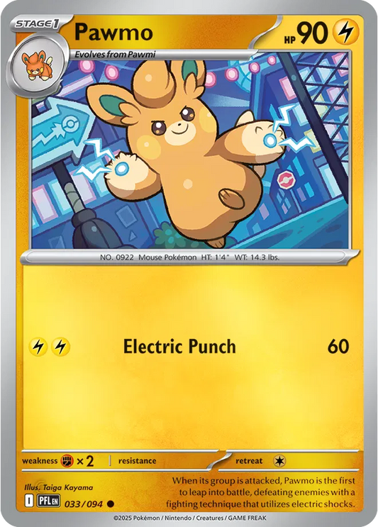 Pawmo Phantasmal Flames Common • 033/094 Reverse Holofoil