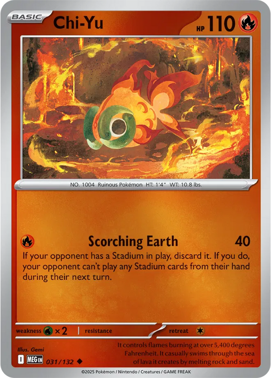 Chi-Yu Mega Evolution Uncommon • 031/132 Reverse Holofoil