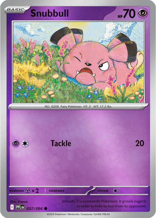 Snubbull Phantasmal Flames Common • 037/094 Reverse Holofoil