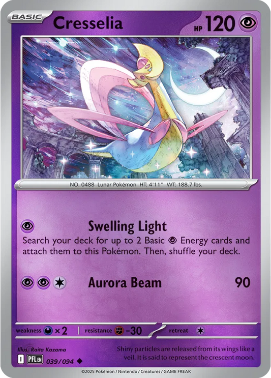 Cresselia Phantasmal Flames Uncommon • 039/094 Reverse Holofoil