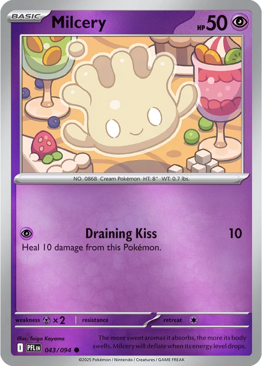 Milcery Phantasmal Flames Common • 043/094 Reverse Holofoil