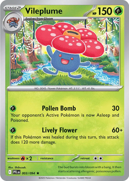 Vileplume Phantasmal Flames Rare • 003/094 Holofoil