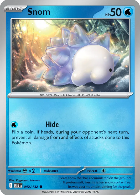 Snom Mega Evolution Common • 042/132 Reverse Holofoil