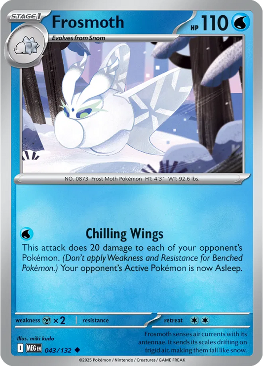 Frosmoth Mega Evolution Uncommon • 043/132 Reverse Holofoil
