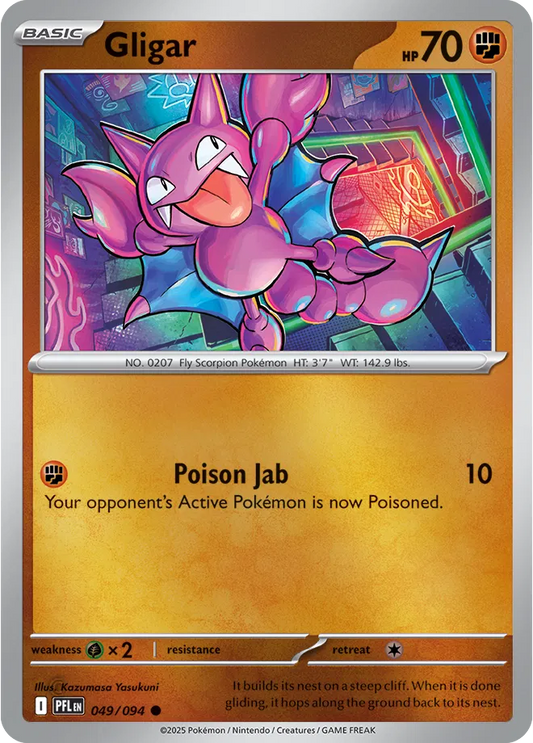 Gligar Phantasmal Flames Common • 049/094 Reverse Holofoil