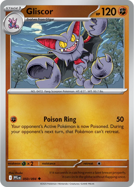 Gliscor Phantasmal Flames Uncommon • 050/094 Reverse Holofoil