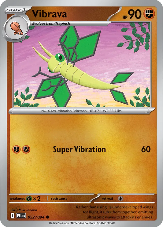 Vibrava Phantasmal Flames Common • 052/094 Reverse Holofoil