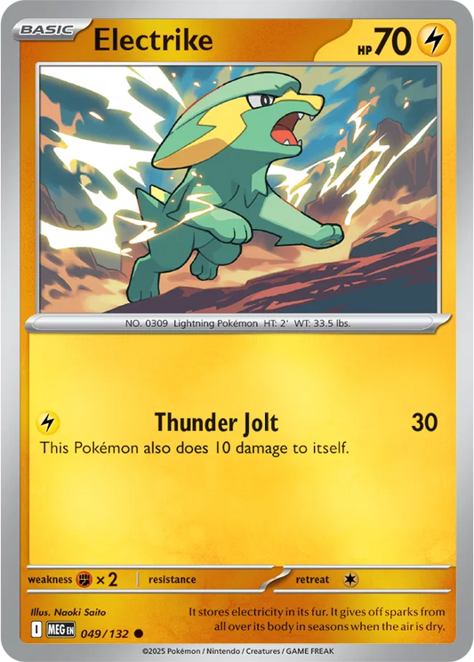 Electrike Mega Evolution Common • 049/132 Reverse Holofoil
