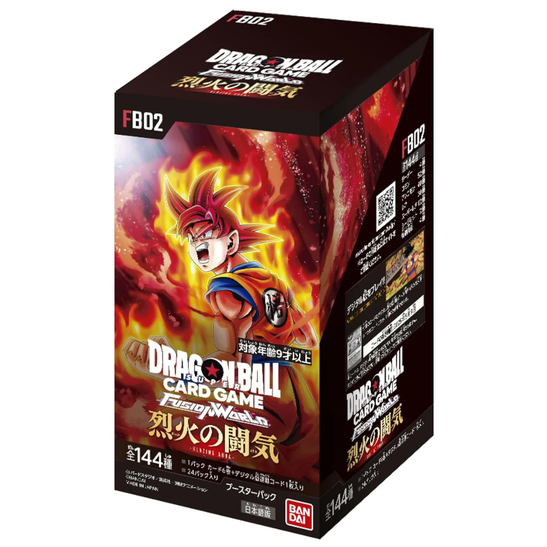 Dragon Ball Super Fusion World Booster Box Blazing Aura FB02 Japanese