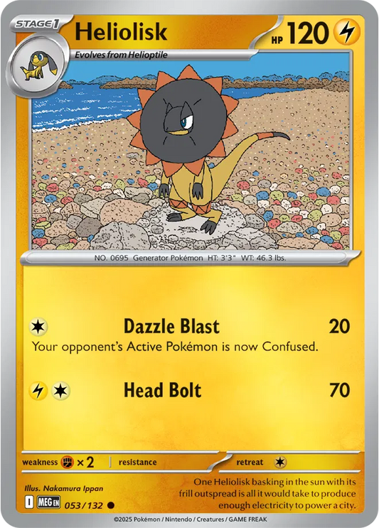 Heliolisk Mega Evolution Common • 053/132 Reverse Holofoil