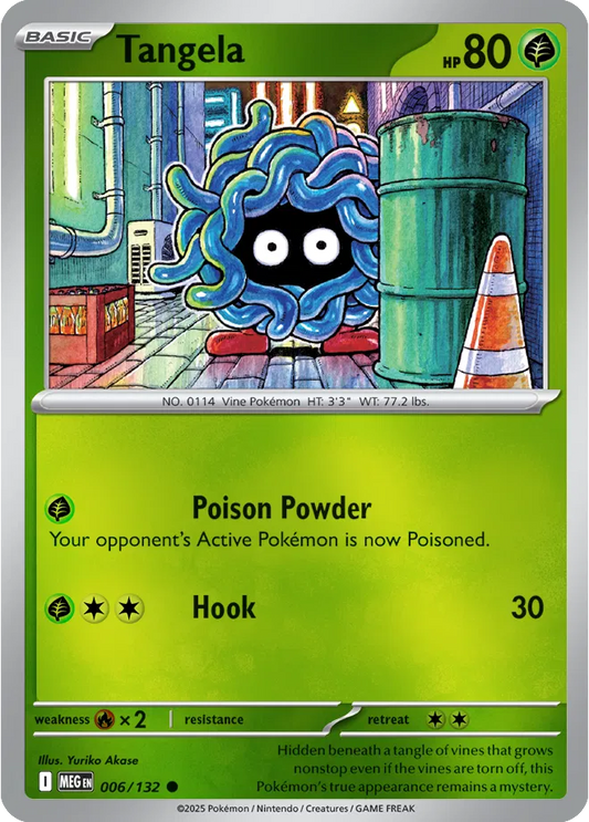 Tangela Mega Evolution Common • 006/132 Reverse Holofoil