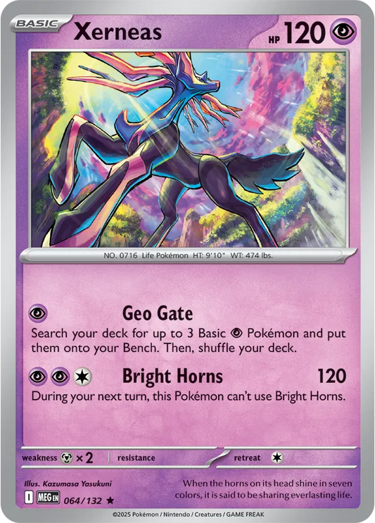 Xerneas Mega Evolution Rare • 064/132 Holofoil