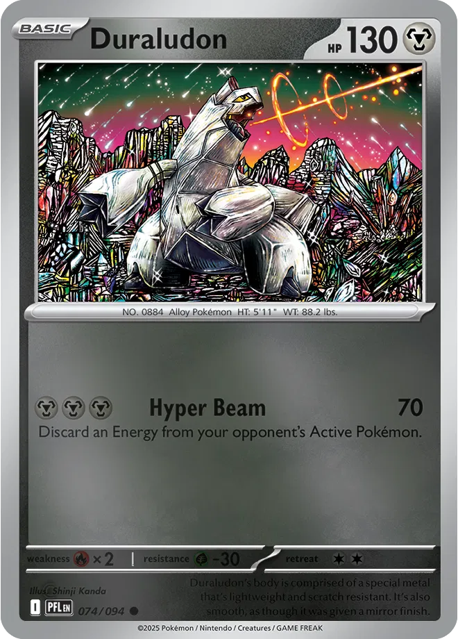 Duraludon Phantasmal Flames Common • 074/094 Reverse Holofoil