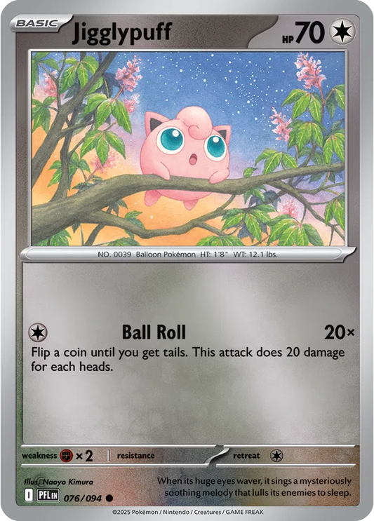 Jigglypuff Phantasmal Flames Common • 076/094 Reverse Holofoil