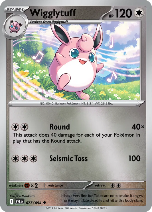 Wigglytuff Phantasmal Flames Uncommon • 077/094 Reverse Holofoil