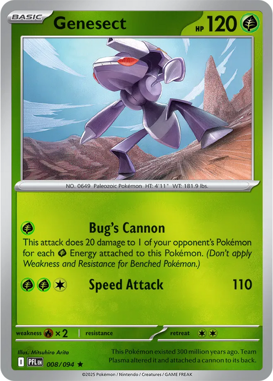 Genesect Phantasmal Flames Rare • 008/094 Holofoil
