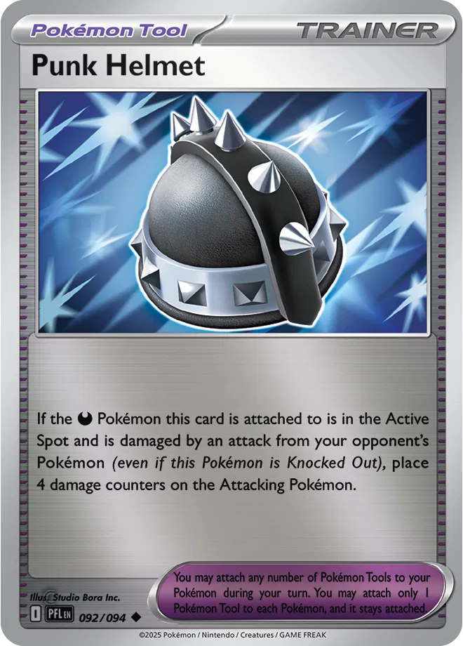 Punk Helmet Phantasmal Flames Uncommon • 092/094 Reverse Holofoil