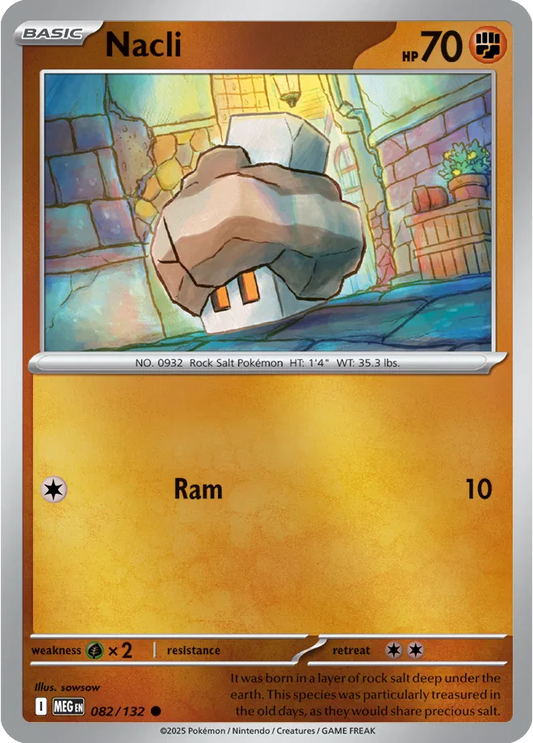 Nacli Mega Evolution Common • 082/132 Reverse Holofoil
