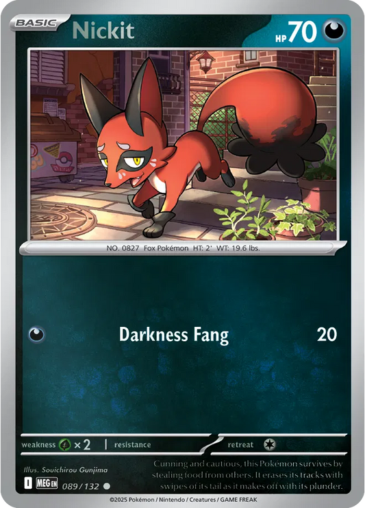 Nickit Mega Evolution Common • 089/132 Reverse Holofoil