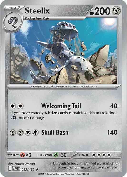 Steelix Mega Evolution Rare • 093/132 Holofoil