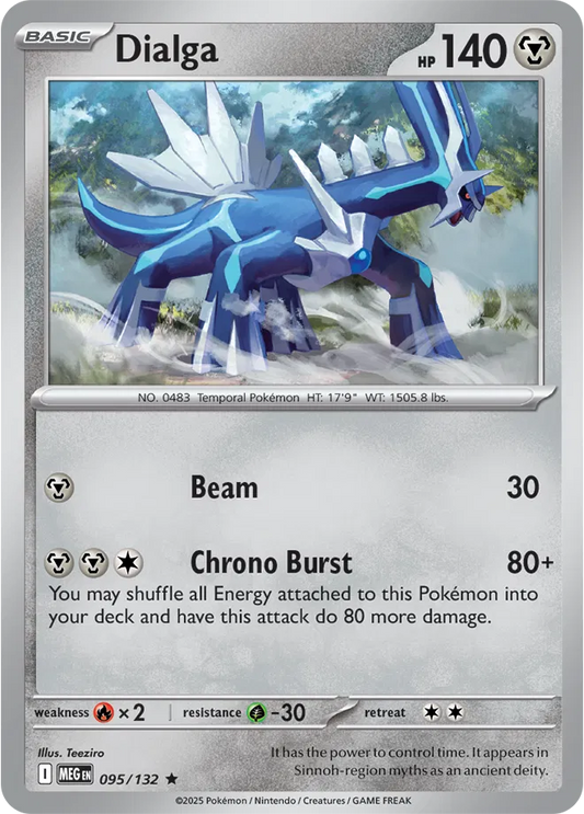 Dialga Mega Evolution Rare • 095/132 Holofoil