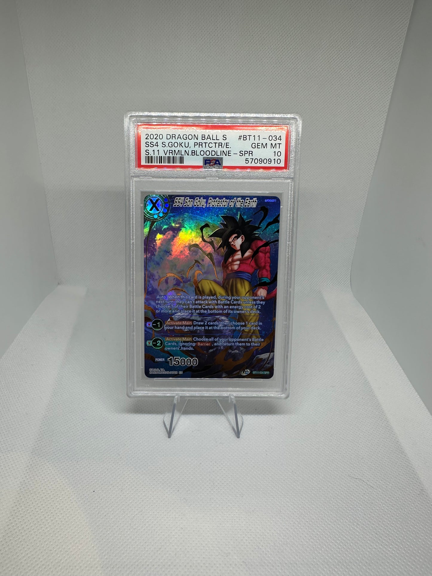 SS4 Son Goku, Protector Of Earth SPR PSA 10