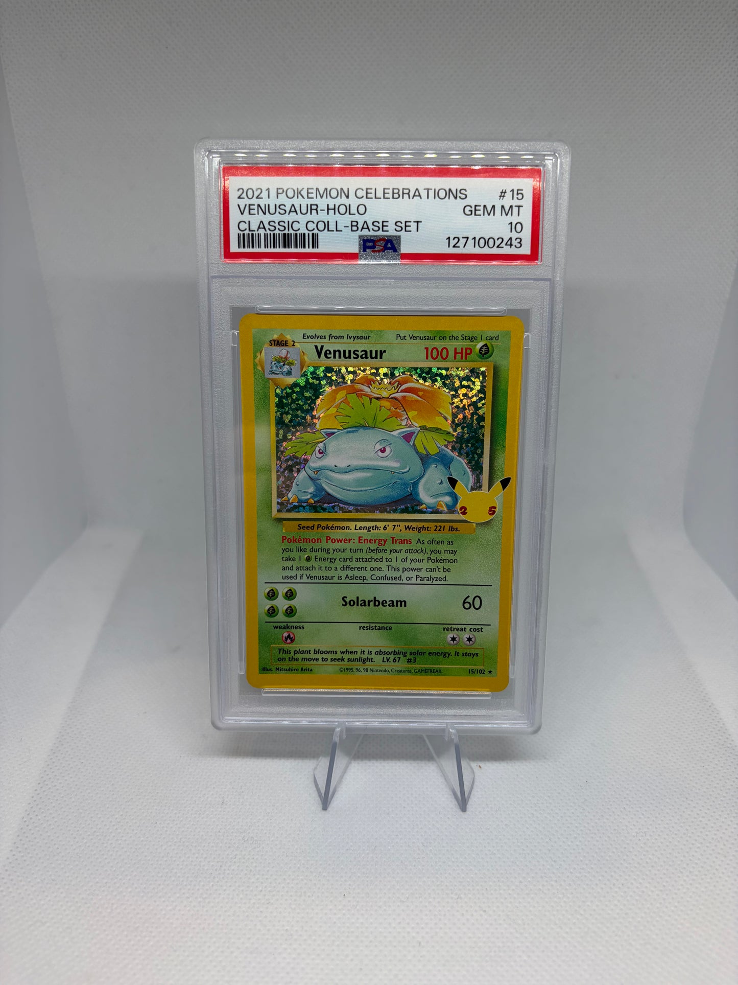 Venusaur Celebrations: Classic Collection PSA 10