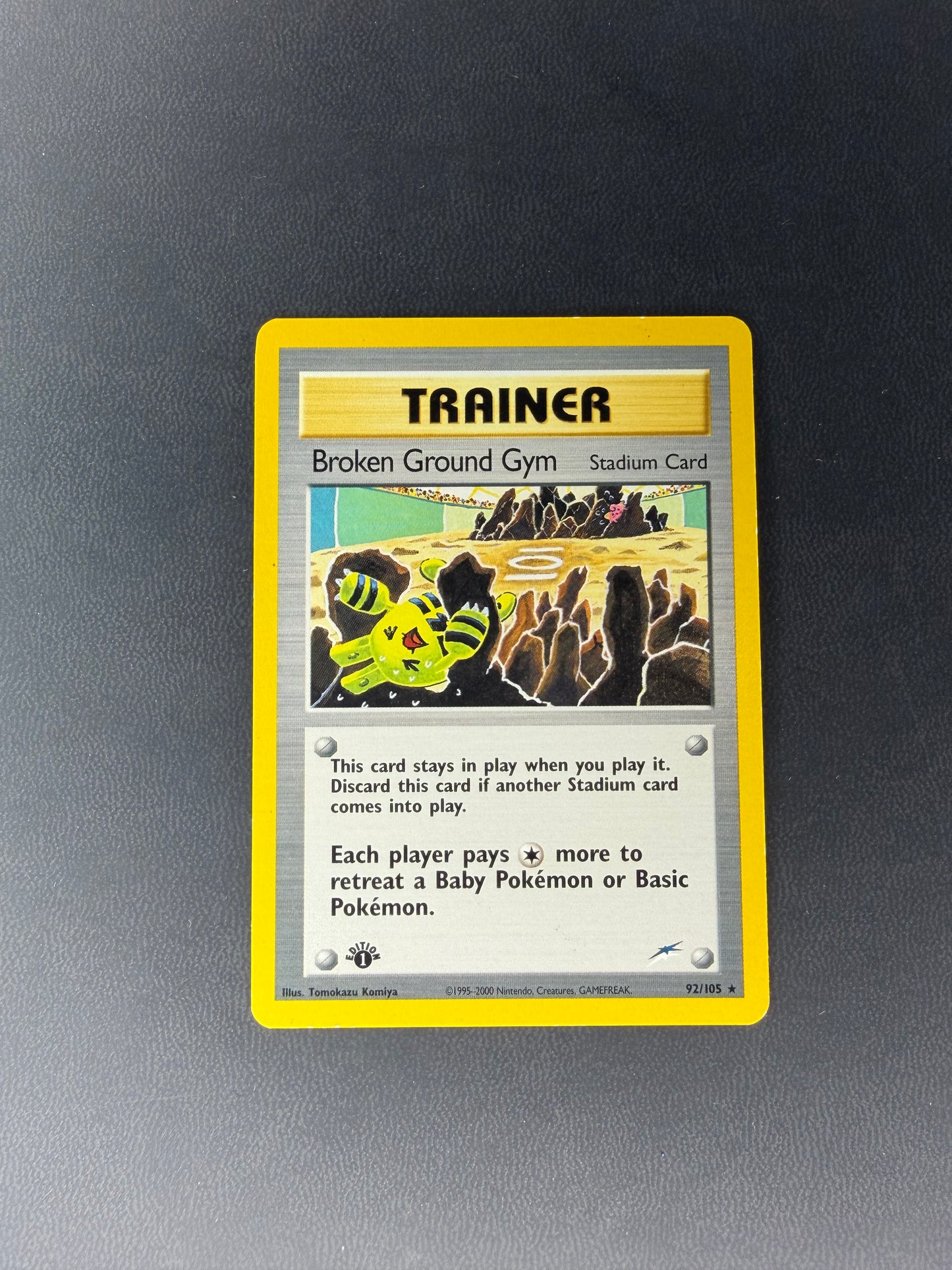 Broken Ground Gym Neo Destiny Rare • 92 1st Edition